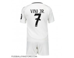 Real Madrid Vinicius Junior #7 Replik Heimtrikot Kinder 2024-25 Kurzarm (+ Kurze Hosen)